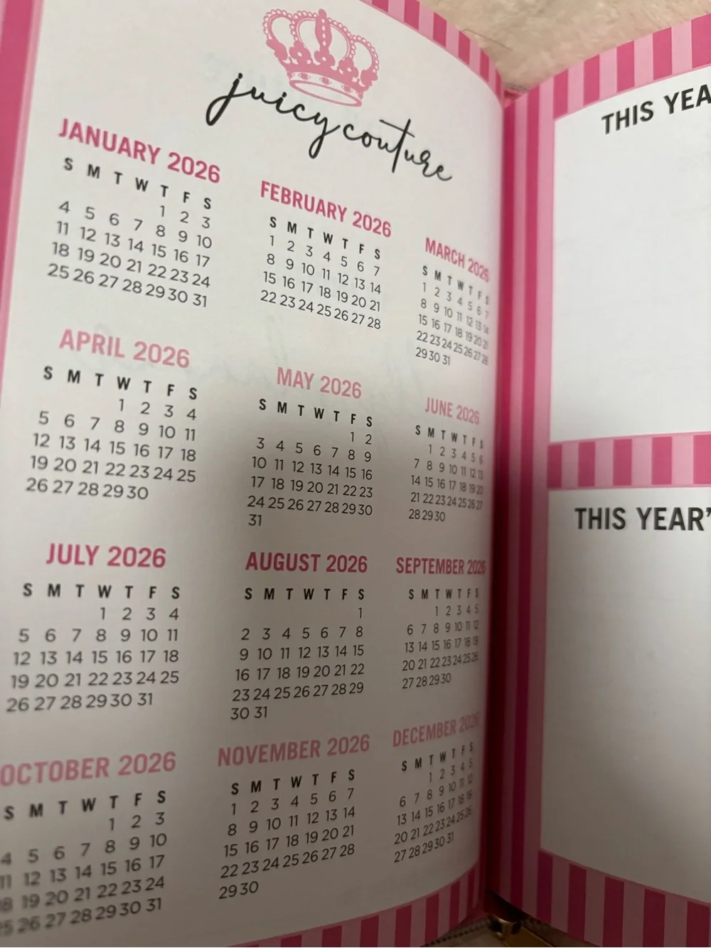 Juicy Couture ‘Juicy Girls Stay Organized’ 18 month planner with Diamond Pen